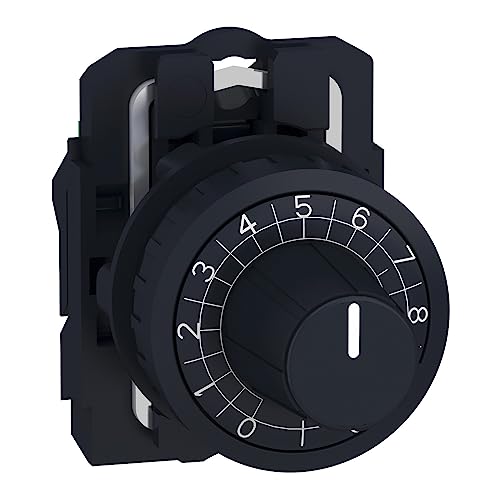 Cabeza potenciómetro bouton rotatif plastique noir pour commande