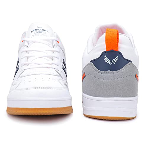 BERSACHE Premium Sneakers, White, 7 UK - Image 5