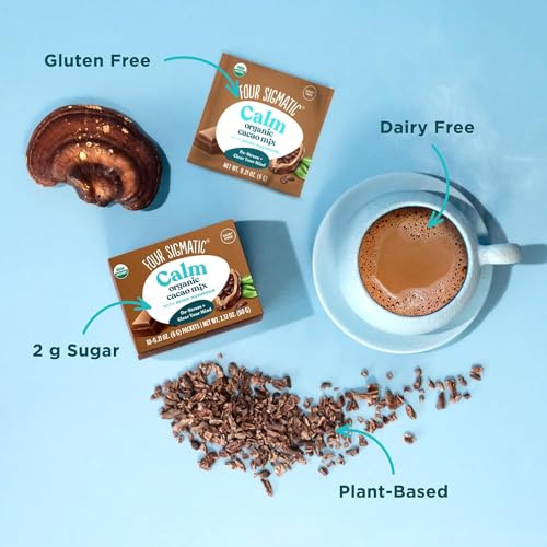 image for Four Sigmatic Calm Mushroom Cacao Mix | Organic Instant Cacao with Org