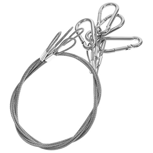 Cabilock Heavy Duty Stainless Steel Cable Lock Braided Safety Ropes for Luggage Lights Plant Lights Tension Wire