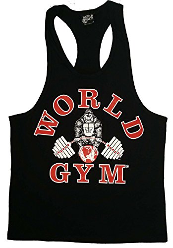 World Gym W311 Workout Tank Top (L, Black)