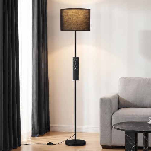 Ambimall Dimmable Floor Lamp with Remote & 9W 900LM LED Bulb