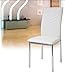Albatros 2935 Verona Set de 4 sillas de Comedor, Blanco, pie de...