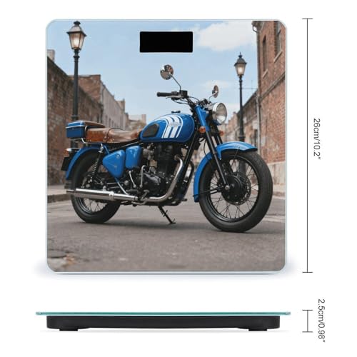Báscula de Baño Digital Vintage Motorbike Precisa y Estable miniatura 2