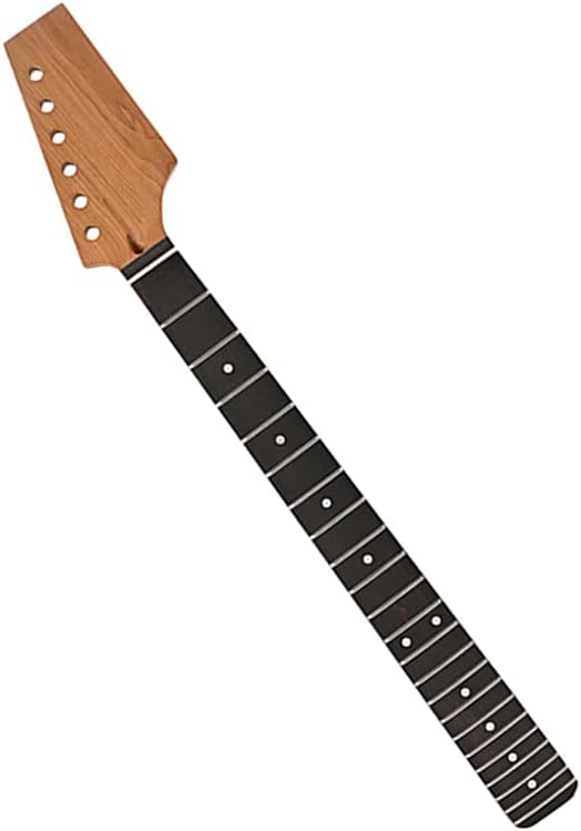 Roasted Electric Guitar Neck, Rosewood Fingerboard,Half Paddle Headstock 22 Frets,9.5" (GS71)