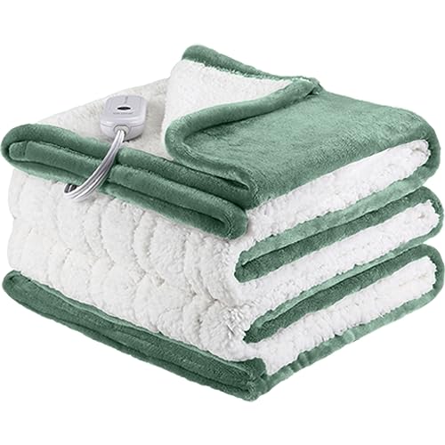 ESTINGO Heated Blanket Twin Size, 62'x84' Twin Size Electric Blanket with 5 Heating Levels...