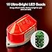 QTEATAK DC24V Strobe Siren Industrial Warning Light with Red LED and 105dB Buzzer, Ultra-Bright Signal Flashing Alarm Light for Safety and Alert, Oval