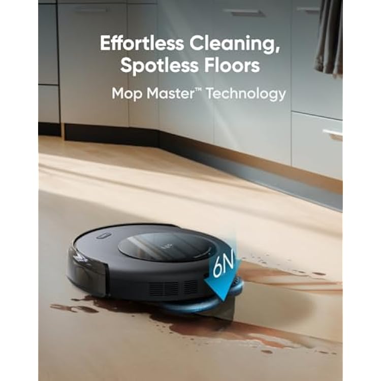 eufy Robot Vacuum Omni C20 with All-in-One Station,3.35-Inch Ultra-Slim Body Accessory Kit for Omni C20, 2 Side Brushes, 2 Washable Filters, 1 Rolling Brush, 1 Brush Guard, 2 Mops