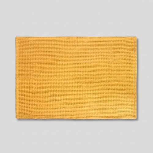 Image of FINGERCRAFT Kitchen Cloth 100% Soft High GSM Cotton Fabric Kitchen Towel, 20 x 30 Inches Perfect Size for Kitchen Uses, Set of 6, Multipurpose Use as Dish Towel, Bar Towel (Honey Gold)