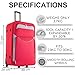 FLYMAX 29" Large Suitcase Lightweight Luggage Expandable Hold Check in Travel Bag on Wheels RED 90L