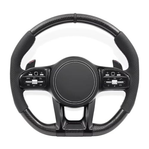 �����X�e�A�����O�z�C�[�� Compatible With For AMG W167 C63 W205 E300 E220 W213 CLS W218 W222 S500 W204 C300 W212 E250 GLE GLC 43 �J�[�{���t�@�C�o�[�X�e�A