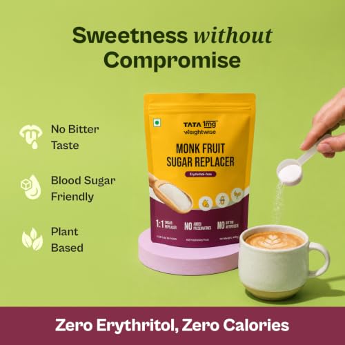 Image of Tata 1mg Monk Fruit Sugar Replacer 400gm | Zero Calorie Natural Sweetener | Erythritol-Free
