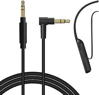 GEEKRIA Audio Cable Compatible with Sony WI-1000XM2 WH-XB910N WH-XB900N WH-1000XM5 WH-1000XM4 WH-1000XM3 WH-CH520 WH-CH720N WH-910N Cable, 3.5mm Aux Replacement Stereo Cord (4 ft/1.2 m)