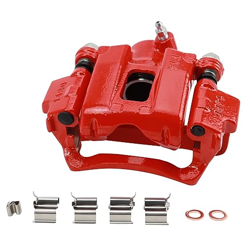 TRQ Front and Rear Brake Caliper Set Coated Brackets Compatible with 2001-2003 Toyota Sequoia by TRQ - Image 9