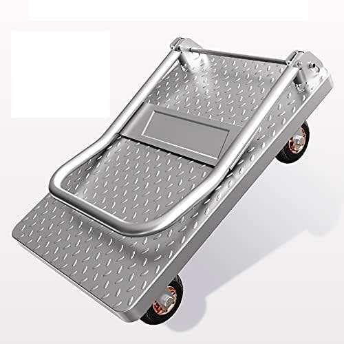 Carretilla plegable de acero duradera con ruedas giratorias miniatura 4