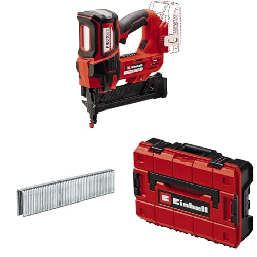 Einhell Professional Akku-Tacker FIXETTO 18/38 S Power X-Change (18 V, 60 Schläge/min, max. 38 mm Klammerlänge, Einzel-/Serienschuss, inkl. 3.500 Klammern, ohne Akku, inkl. E-Case)
