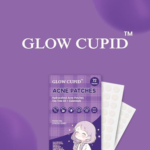 Image of Hydrocolloid Acne Pimple Patch with Tea Tree Oil & Calendula, 72 Pimple Patches Set for Fast Healing, Absorbs Pus & Oil, Invisible, Waterproof & Skin-Friendly Blemish Spot Treatment.