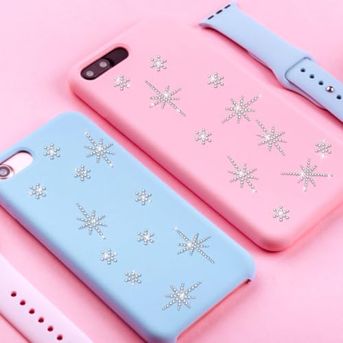 Image of Epakh 84 Glitter Bling Rhinestone Sticker, Bethlehem Star, Silver | Self Adhesive Gem Stickers for Phone Laptop Car Face Makeup, Sparkly Crystal Rhinestone Decals for Gifts Craft Projects