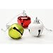 30 X 40Mm Fancy Cap Jingle Bells: Red/White/Green, 21 Pcs For Christmas Decorations