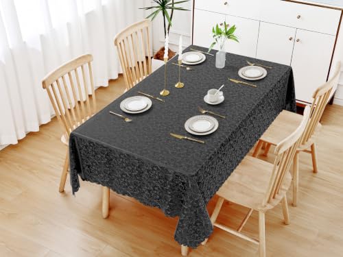 Image of Smiry Rectangle Waterproof Heavy Duty Vinyl Tablecloths, 60 x 84 Inch