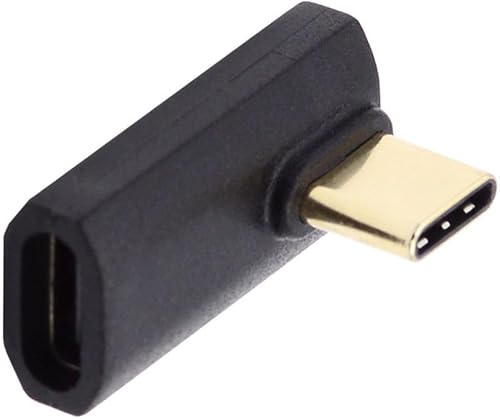 chenyang Conector USB C USB4 Tipo C 240W Alimentación 40Gbps Datos 8K Video Extensión Conector Adaptador Bajo Perfil Ángulo Derecho