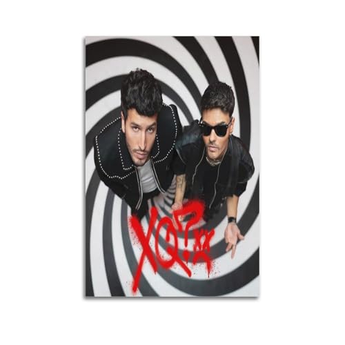 BLYESSQ Póster limitado firmado por Sebastian Yatra Dharma con música de rapero, portada de álbum, lienzo, arte para pared, habitación, pósteres estéticos, música, aula, dormitorio, decoración de