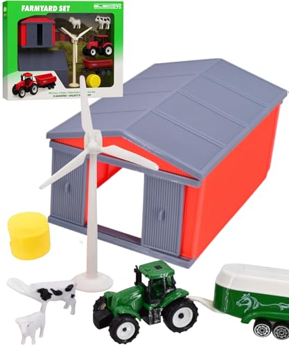 Electoys Toy Farm Playset for Children Small Scale Model Far