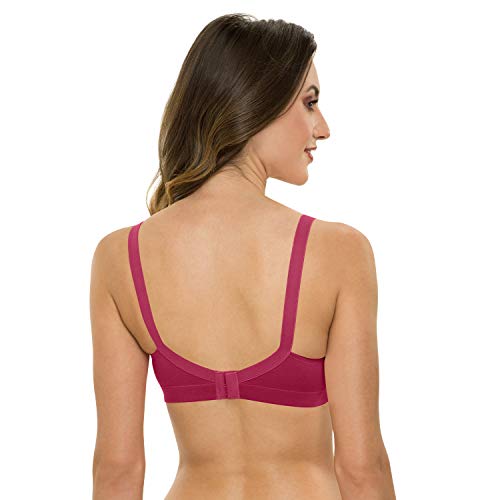 Image of Tweens Lite Wite - Minimiser Medium Padded Cotton Lycra Bra (Plus Size) - Triple Hook - Full Coverage - Wirefree - Seamless T-Shirt Bra