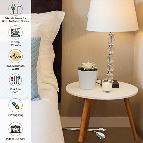 Gogreen Power (Gg-24715) 16/2 15' Household Extension Cord, 3 Outlets, White, 15 Ft #TOP5