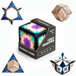 Shashibo DODECA Magnetic Puzzle Cube, Sensory Fidget Toy for Adults & Kids, Stress Relief Fidget Toy for All Ages, Cool Fidget Toys for Desk, Shape Shifting Box, 100+ Possible Shapes