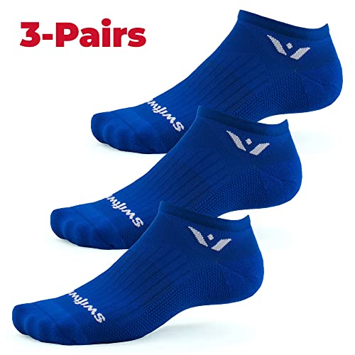 Image of Swiftwick- ASPIRE (3 Pairs) No-Show Running Socks, Cycling Socks, Compression Fit
