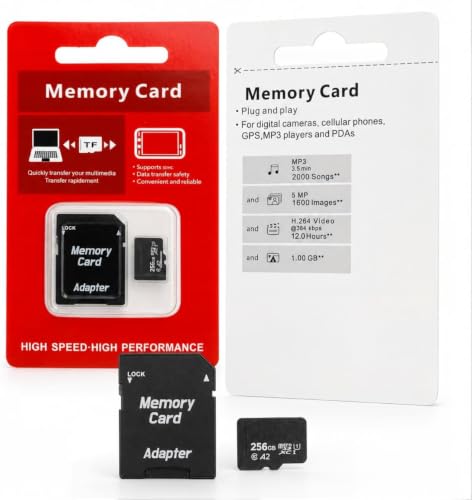 Card Carte Micro SDXC 256 Go Haute Vitesse 2 Memory