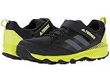 adidas Terrex Tracerocker CF Hiking Shoes (Little Kid/Big Kid) Black/Grey/Acid Yellow 6 Big Kid M