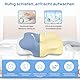 MULISOFT Memory Foam Kissen, bequemes Kissen, stützendes Nackenkissen, ergonomisches Seitenschläferkissen (blau)
