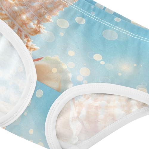 Beach Scene Sand Seashell Starfish Toddler Girls Underwear 2t Cotton Panties for Girl Funny Briefs Underpants4