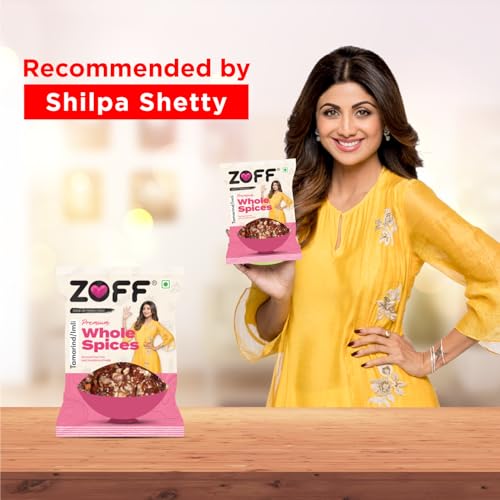 Image of Zoff Tamarind Seedless - Soft & Tangy Imli for Cooking - 100% Natural & Chemical-Free - Ready-to-Use Tamarind Pulp for Chutney, Curries, Rasam & Indian Recipes - No Preservatives - 500grams