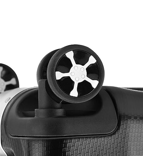 Carry-on Suitcase Luggage Hard Shell Carry On Luggage with Aluminum Frame,No Zipper Suitcase, Combination Lock Carry-on Suitcases Carry On Luggages, 20in, White,White-20in (Silver 24in)4