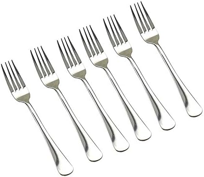 KINGSUPER Set of 6 Stainless Steel Dinner Forks