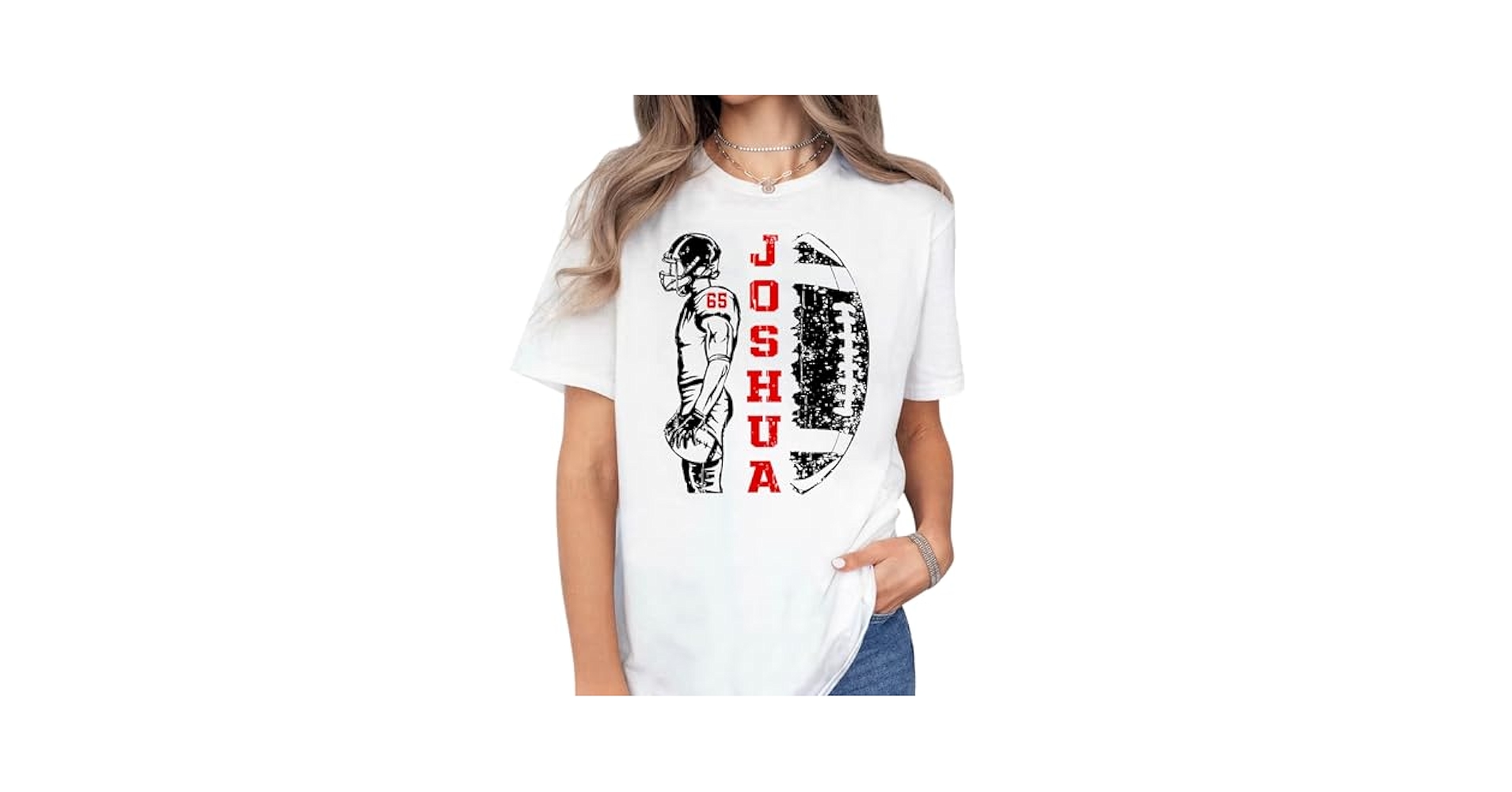 maaa 　L'Appartement 　Football T-shirt Flag Football Mom Logo - Short Sleeve Shirt