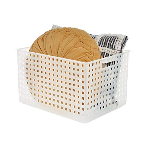iDesign Modulon X/8 BPA-Free Recycled Plastic Extra-Large Stackable Basket, 10.3