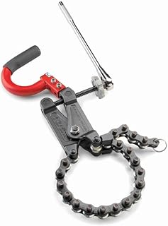 RIDGID 69982 Model 226 In-Place Soil Pipe Cutter, 1-1/2-inch to 6-inch Chain Pipe Cutter,Black/Red, Small