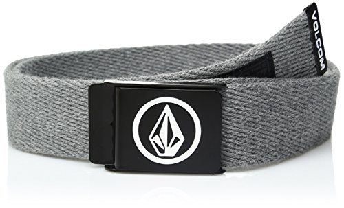 Volcom Men's Circle Web Belt, Heather Grey, One Size