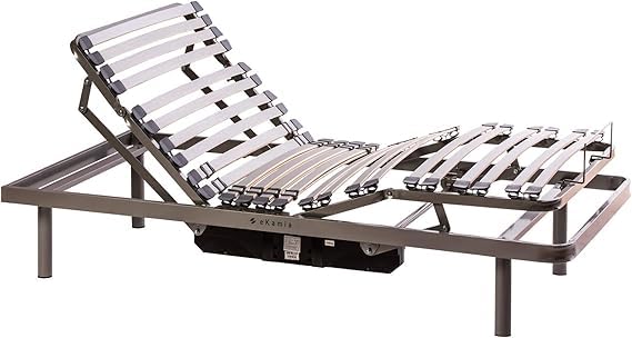 ekamia - Cama Articulada Eléctrica ERIS para el Hogar - 135cm x 200cm, Mando inalámbrico