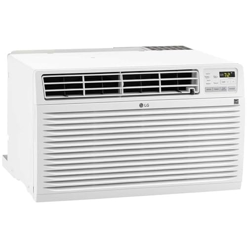 Image of LG 11,200 BTU Through the Wall Air Conditioner, 230 /208V, Cools 550 Sq.Ft. for Bedroom, Living Room, Apartment, with Remote, 2 Cooling & Fan Speeds, 4-Way Air Deflection, Supplemental Heat, White