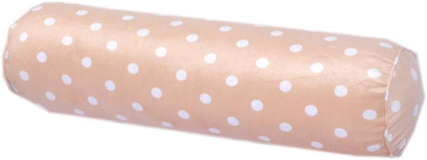 Soft Velvet Candy Pillow Long Cylinder Bolster Neck Pillow Round Cervical Bolster Pillow for for Neck, Legs & Knee Support, Sofa Decoration (Red Brown, 15×60CM)