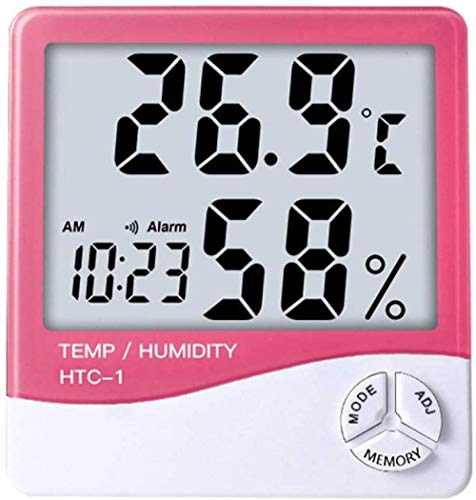 Lcd Digital Temperatur Feuchtigkeitsmesser Home Indoor Outdoor Hygrometer Thermometer Wetterstation Mit Uhr