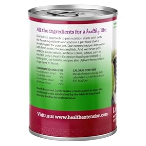 Health-Extension-Wet-Dog-Food-Canned-Natural-Food-for-all-Puppies-Dogs-with-added-Vitamins-Mineral-Lamb-Entree-125-Oz-374-g-Pack-of-12 - Cucciolini Doodles   Health-Extension-Wet-Dog-Food-Canned-Natural-Food-for-all-Puppies-Dogs-with-added-Vitamins-Mineral-Lamb-Entree-125-Oz-374-g-Pack-of-12