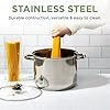 Ecolution Stainless Steel Stock Pot, Encapsulated Induction Ready Cooking Pot with Glass Lid, Oven Safe, Dishwasher Safe Soup Pot, 8-Quart #2