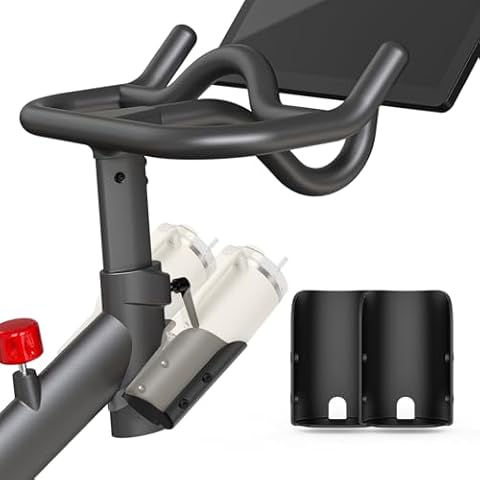 Larger Water Bottle Holder for Peloton Bike, Large Capacity Bike Cup Holder Replacement, Pack of 2 (NOT Compatible with Peloton Bike+) - Grey Cover
