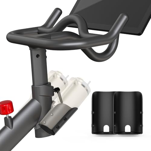 Larger Water Bottle Holder for Peloton Bike Large Capacity Bike Cup Holder Replacement Pack of 2 (NOT Compatible with Peloton Bike+) - Grey